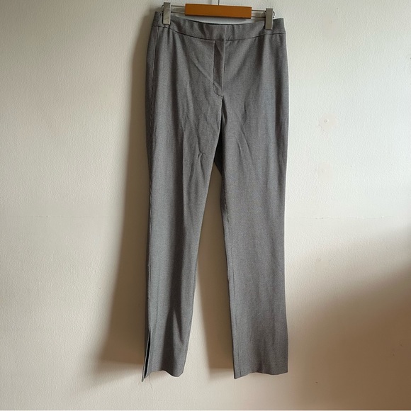 Aritzia Babaton Numero Grey Houndstooth Tailored Slit Hem Pants - Picture 2 of 13